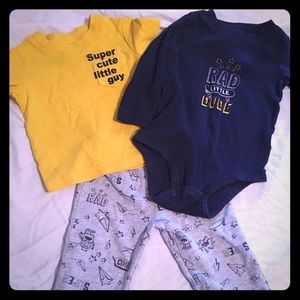 Carters 12m long sleeve set